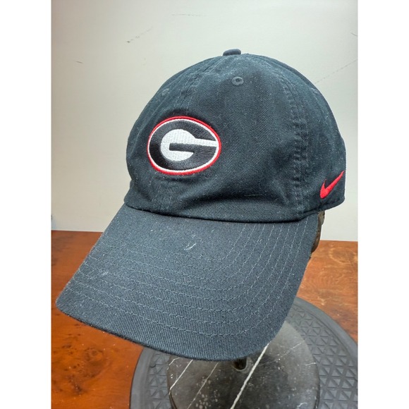Nike Heritage86 Dri-Fit Georgia Bulldogs Hat Cap Black Adjustable UGA DAWGS - Picture 1 of 6